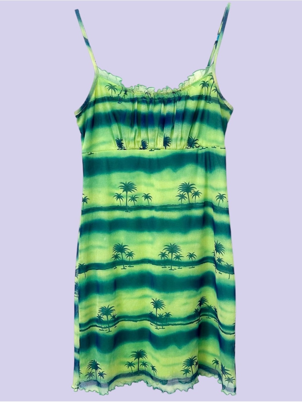 Y2K California concepts palm tree mini dress